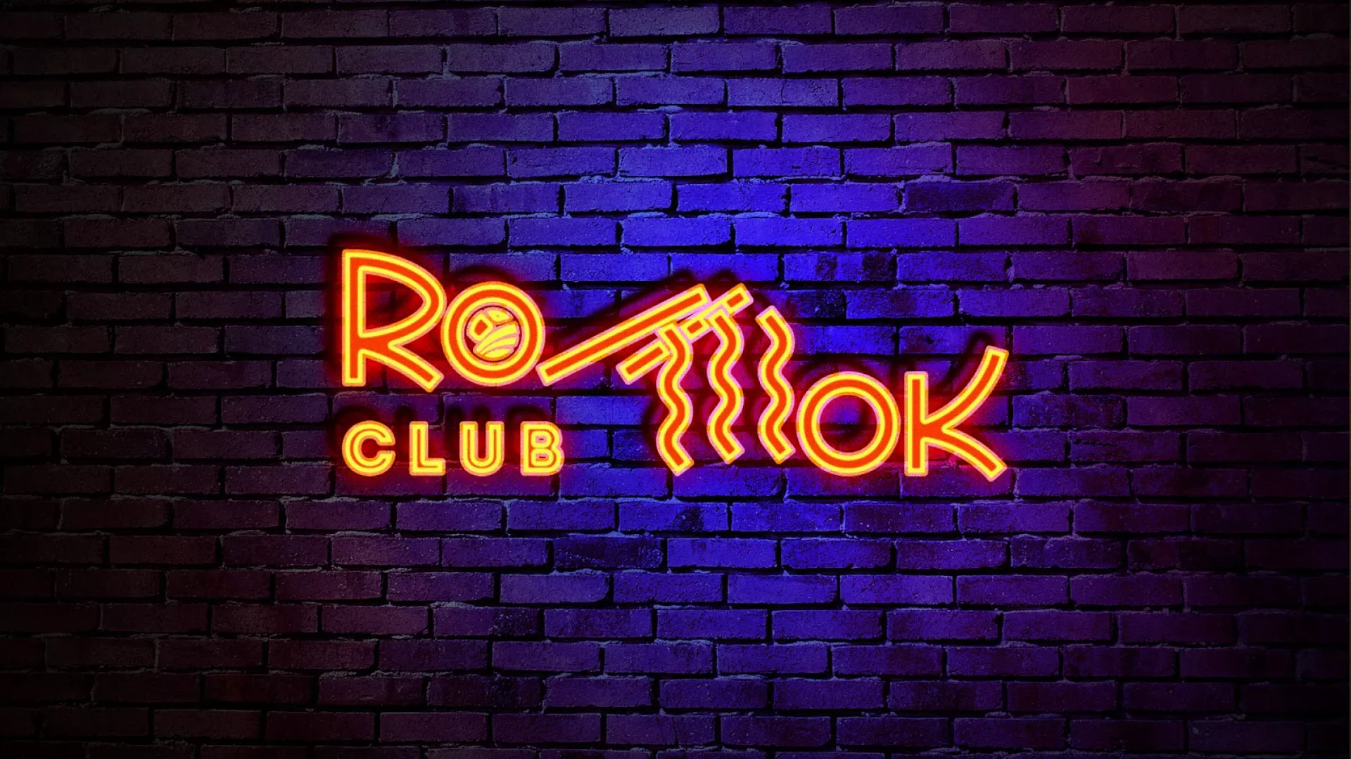 Разработка интерьерной вывески суши-бара «Roll Wok Club» в Кировске